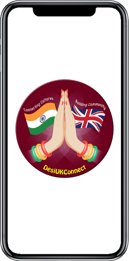 DesiUKConnect Logo on a mobile device